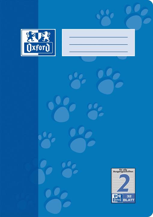 Actual product image Oxford Exercise book, A4, ruling 2 (A4, Hardcover)