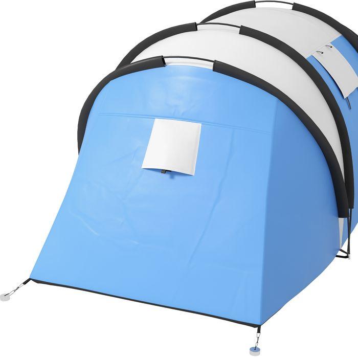 Produktbild Swisshandel24 Campingzelt für 4-5 Personen leicht wasserabweisend Familienzelt mit 3 Zimmer, 3000mm WS (Tunnelzelt, 4 Personen)