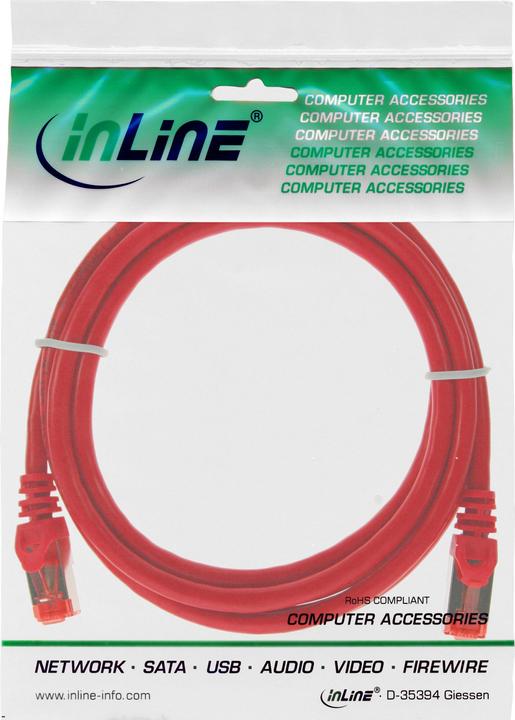 Produktbild InLine 2m Cat.6 Patchkabel 1000 Mbit RJ45 (S/FTP, CAT6, 2 m)