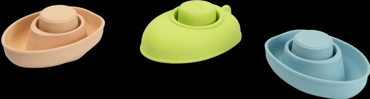 Image du produit Plantoys Bateau cabriolet bleu pastell en caoutchouc