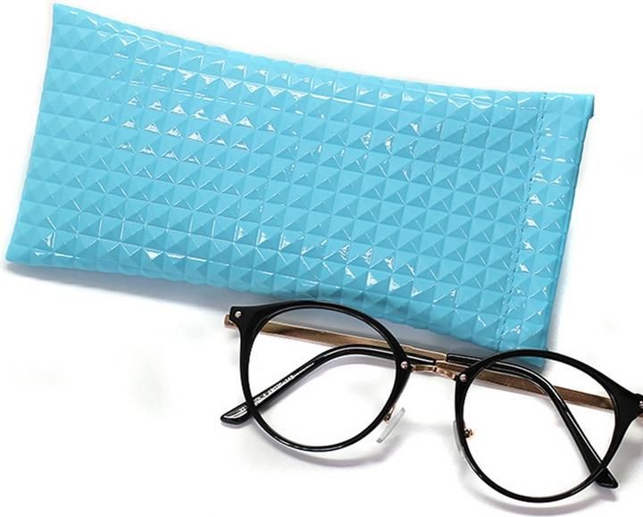 Cover-Discount Brillenetui mit Rhombus-Struktur glänzend