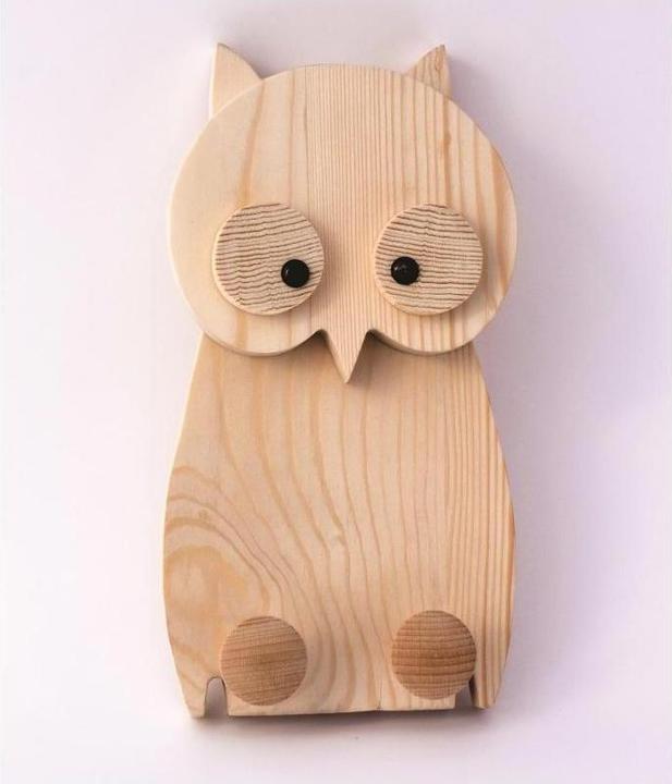 Produktbild Luka Zajc Design OWL-3980158 - Animal Kingdom Holzkleiderhaken Eule