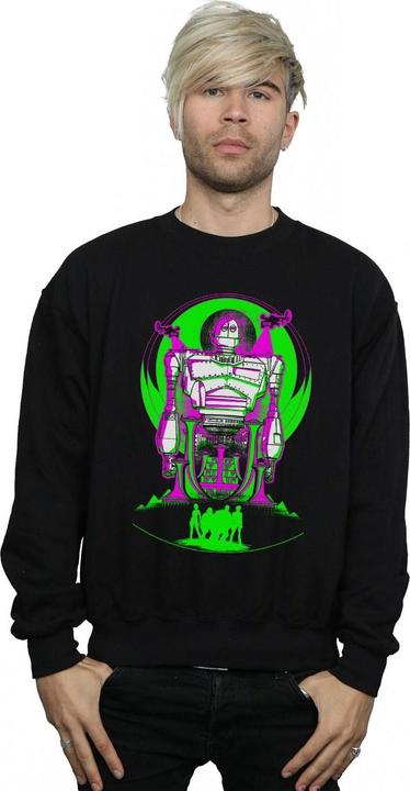 Actual product image Ready Player One Mens Neon Iron Giant Sweatshirt (4XL)