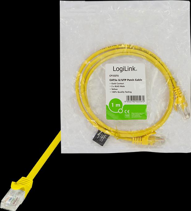 Actual product image LogiLink Network cable (U/UTP, CAT5e, 1 m)
