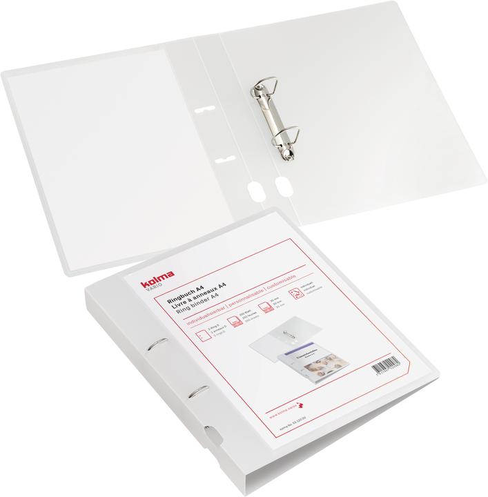 Produktbild Kolma Ringbuch Vario A4 2 Ringe Füllhöhe 2 cm farblos (A4, 29 mm, 1 Stück)