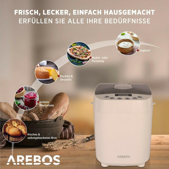 Actual product image Arebos Breadmaker