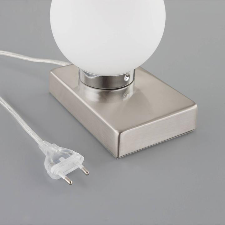 Produktbild Lindby Naomi Tischleuchte Opal/Chrome (E14)