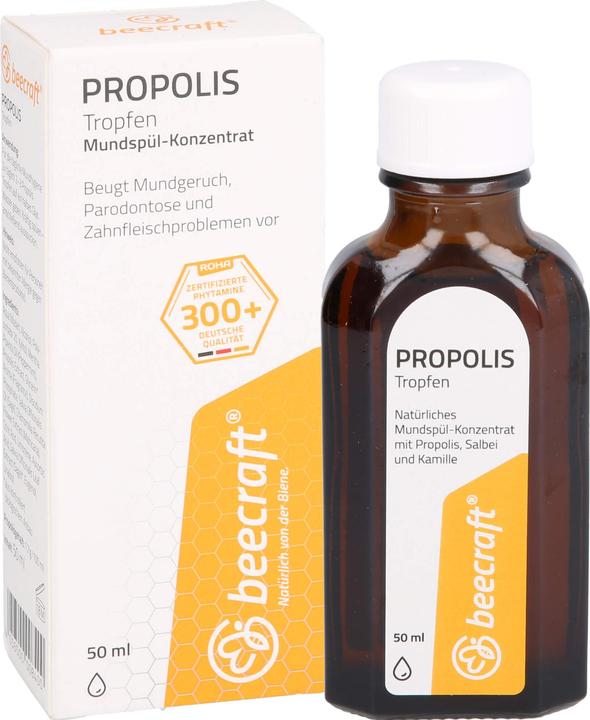 Produktbild Sanhelios beecraft Propolis Tropfen Mundspül-Konzentrat, 50 ml Lösung (50 ml)