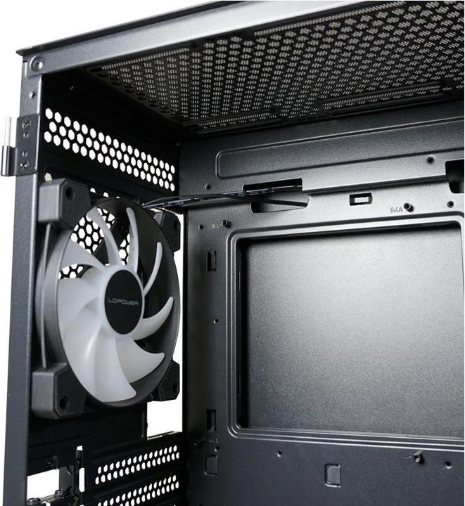 Actual product image LC-Power Case Micro-ATX 810B black USB3.2/Audio,without power supply (mATX, Mini-ITX, ATX, E-ATX)