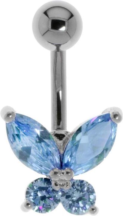 Bijouteria Bauchpiercing (Edelstahl, Messing, Kristall)