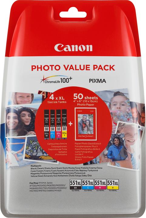 Canon CLI-551 (C, M, Y, BK)
