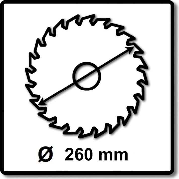 Actual product image Festool Universal saw blade W60 260 x 2.5 x 30 mm 2 pieces ( 2x 494604 ) for cross-cut saw KS 120 and