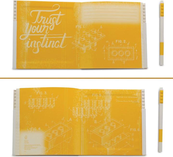 Produktbild LEGO Stationary Yellow Notebook with gel pen