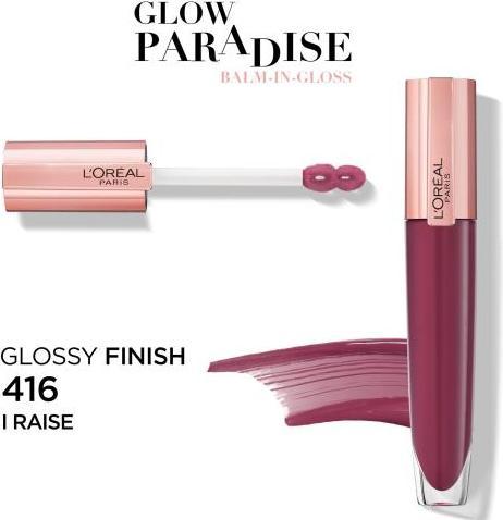 Image du produit L'Oréal Paris Brilliant Signature Plumping Gloss Lipgloss 7 ml 416 Raise (416 Relève)