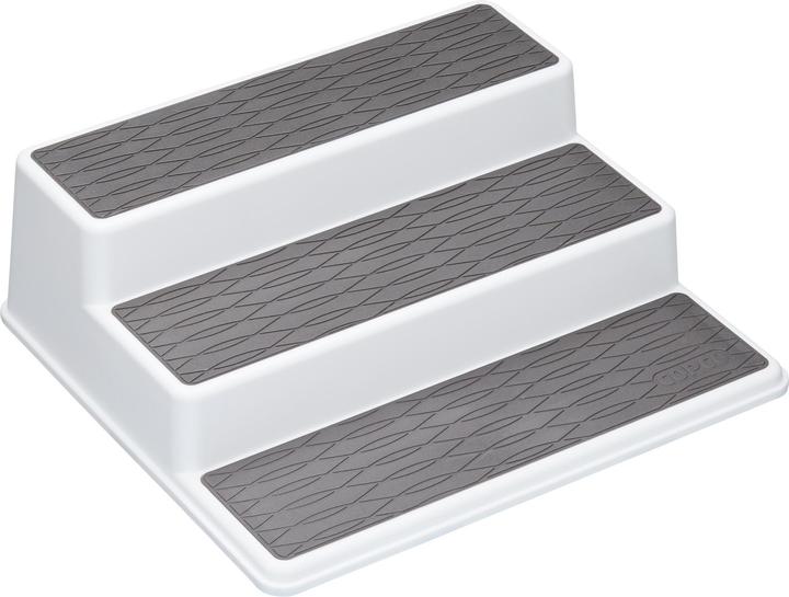 Copco Three Tier Cupboard Shelf Organiser, Each Step Is 3.5cm High, 26x23x8.5cm, Labelled
