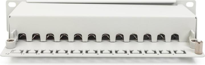 Immagine prodotto Digitus CAT 6A Patch Panel, schermato, 12 porte, 1HE, 10", grigio