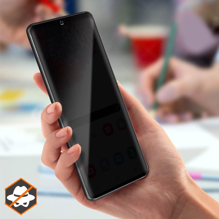 Actual product image Avizar Privacy glass screen protector (1 Piece, Samsung Galaxy S20 Ultra)