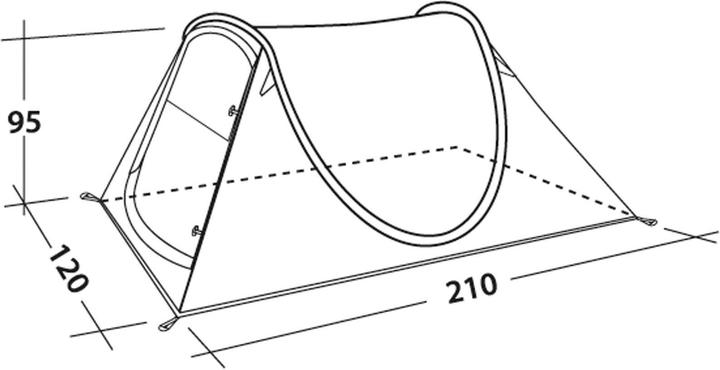 Actual product image Easy Camp Daysnug (Pitching tent, 1.50 kg, 2 persons)