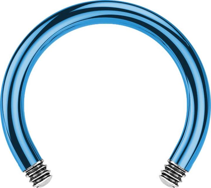 Produktbild Star Piercing Circular Barbell-Stab hellblau (ohne Messing, Titan G23)