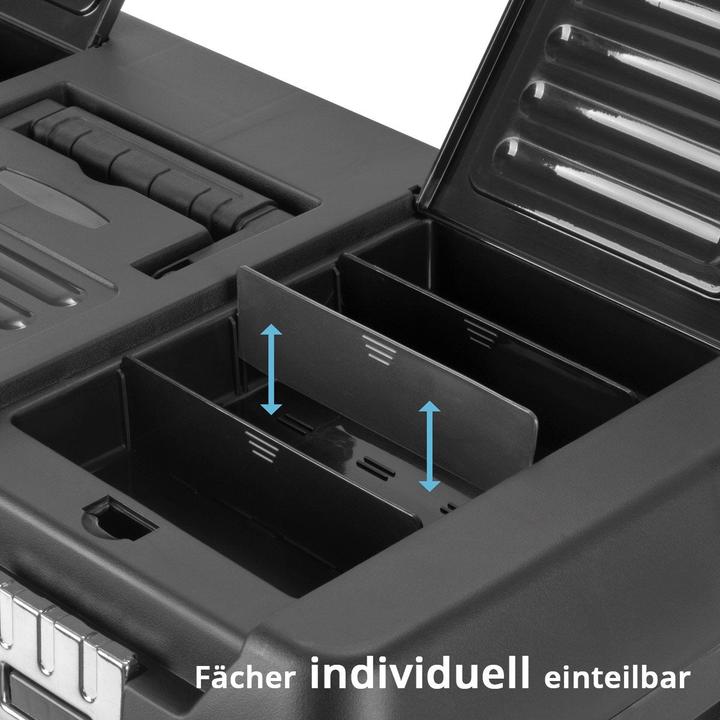 Produktbild Stahlwerk Toolbox Set mit 4 leeren Werkzeugkisten Modul-System Sortimentsboxen