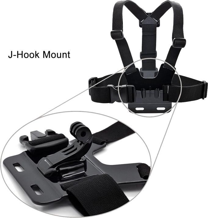 Produktbild Puluz 2er Set J Hacken Halterung mit Schnellverschluss (GoPro Hero 8, GoPro Hero 9, GoPro Hero 11, GoPro Hero 7, GoPro Hero 12, GoPro Hero 10, GoPro Hero 4, GoPro Hero 5)