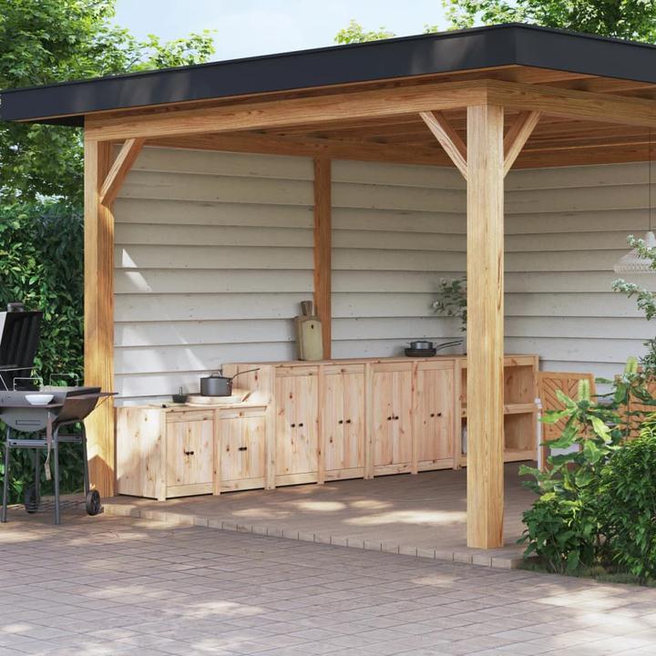 Produktbild VidaXL Outdoor-Küchenschränke 3 Stk. Massivholz Kiefer,Material