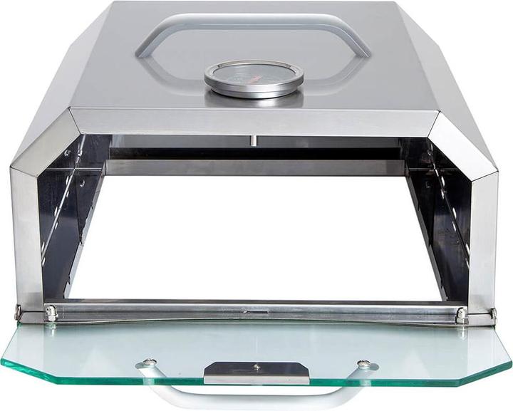 Actual product image Allgrill Stainless steel attachment for gas barbecues with PIZZABOXX square side burner