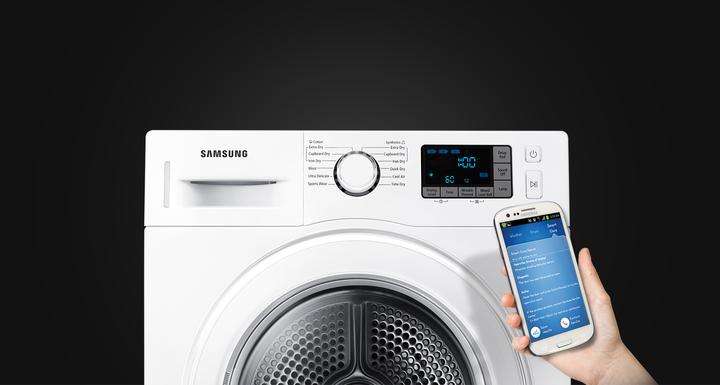Image du produit Samsung Dv80f5e5hgw/Ws (8 kg, Droite, Gauche)