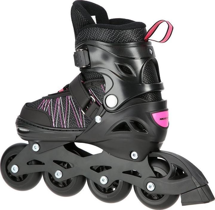 Produktbild Nils Rollschuhe/Hockey-Skates NH11912 schwarz-rosa - PU80 mm/82A (L 39-42) (40)