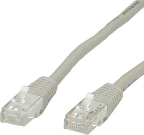 Actual product image RND Electronics Patch cord, RJ45 connector - RJ45 connector, Cat 5e, UTP, 1m, Grey (UTP, CAT5e, 1 m)