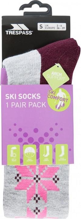 Produktbild Trespass Snowfall - Damen Skisocken (35.5 - 39.5)