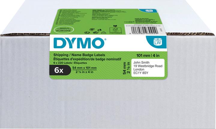 Actual product image Dymo Shipping labels 54 x 101 mm 6x 220 pcs. (5.40 cm)
