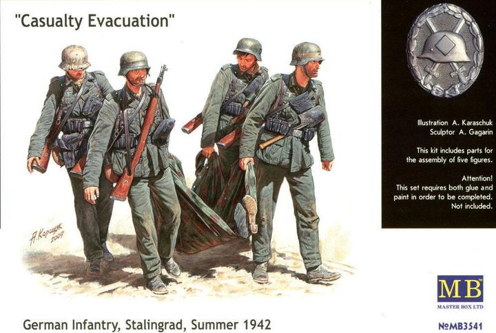 Image du produit Master Box Évacuation des victimes de l'infanterie allemande à Stalingrad en été 1942