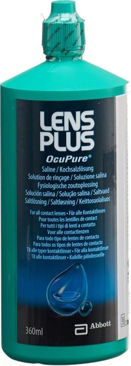 Actual product image Lens Plus OcuPure (Saline solution Lens solution, 360 ml)