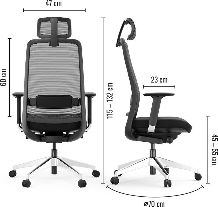 Produktbild Yaasa Chair Expert - schwarz