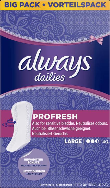 Immagine prodotto Always ProFresh (40 x, Fodere per mutande)