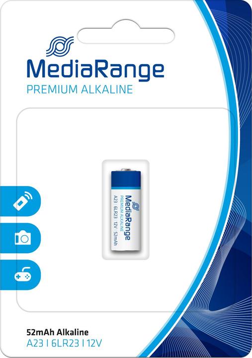 Produktbild MediaRange Premium Alkaline Batterie, A23|6LR23| (1 Stk., A23, 52 mAh)