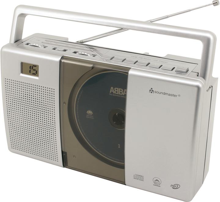Actual product image Soundmaster RCD1185 CD Radio FM CD, FM Grey (VHF)