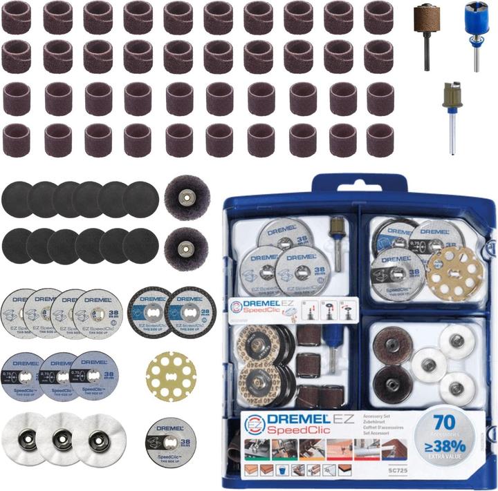 Produktbild Dremel EZ SpeedClic Zubehörset 70 tlg.