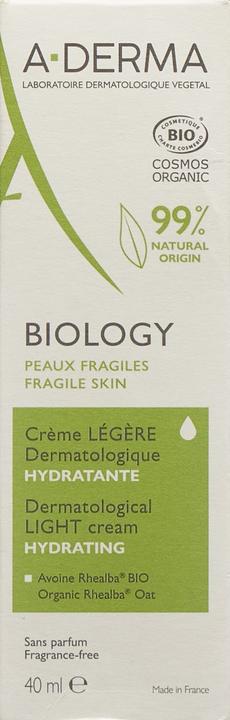 Actual product image A-Derma BIOLOGY Light Cream Cream (40 ml, 24h cream)