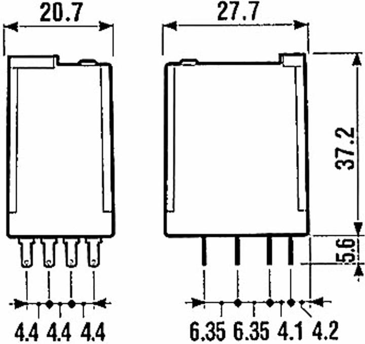 Nutritional values and ingredients Finder 4PDT mini plug-in relay,7A 24Vac coil