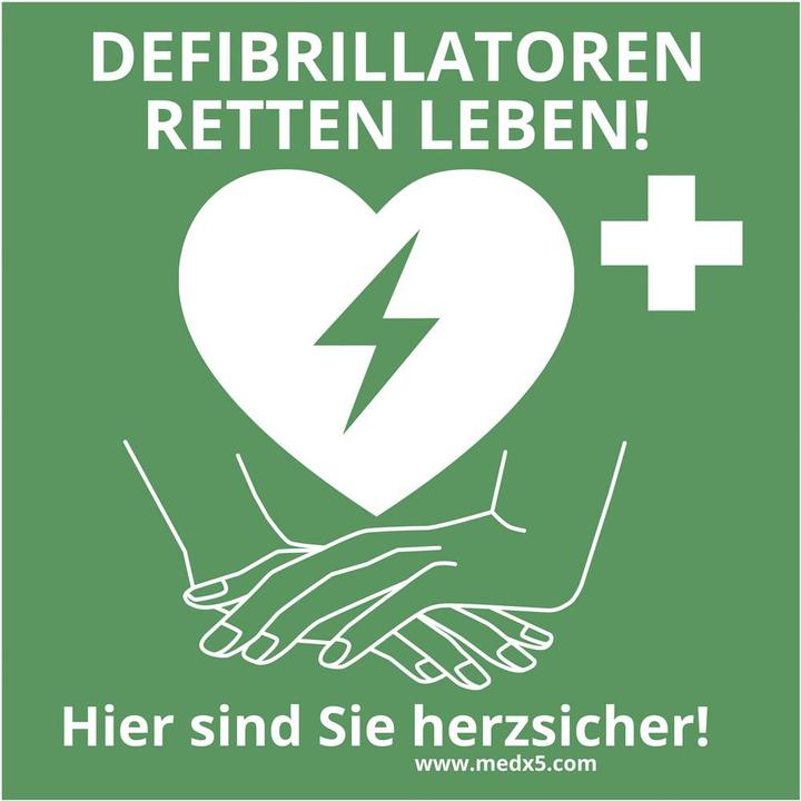 MedX5 Defibrillator AED locatiesticker (Eerste Hulp Kit Accessoires)