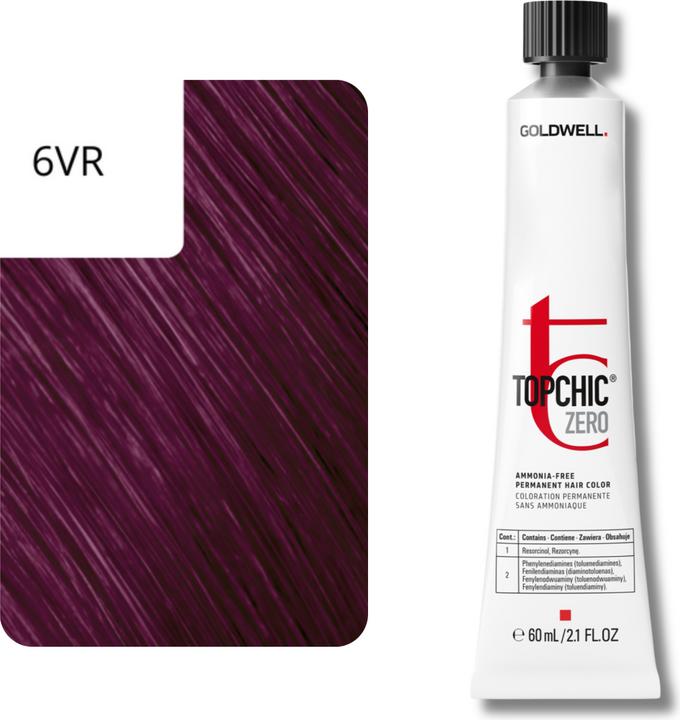 Image du produit Goldwell Topchic Zero - 6VR Violet foncé Blond roux (6VR - Violet foncé blond roux)