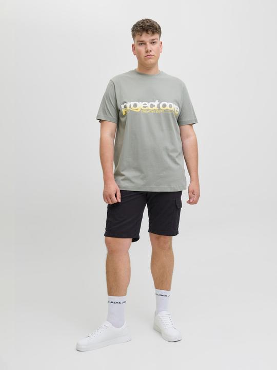 Actual product image Jack & Jones Plus Size Loose Fit Cargo Shorts Cargo Shorts (44)