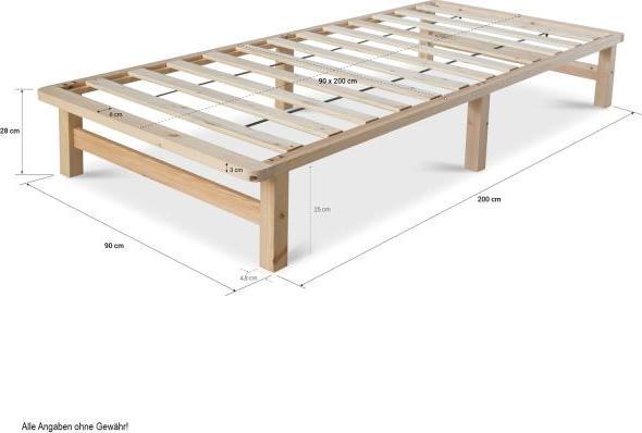 Actual product image Homestyle4u Pallet bed (140 x 200)