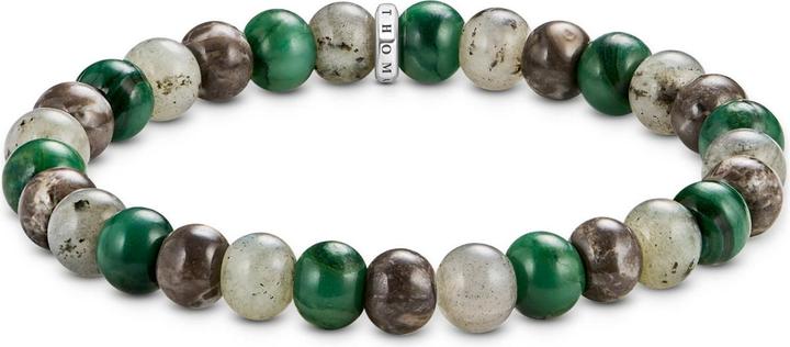 Thomas Sabo Armband Jasper Jade und Labradorit (19 cm, Silber 925)