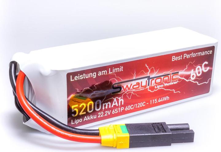 Image du produit Swaytronic Sway-AM 6S 22.2V 5200mAh 60C/120C EC5 (22.20 V, 5200 mAh)