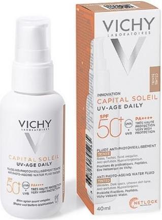 Actual product image Vichy Protective Tinted Facial Fluid SPF50+ Shade Medium (Sun cream face, SPF 50+, 40 ml)