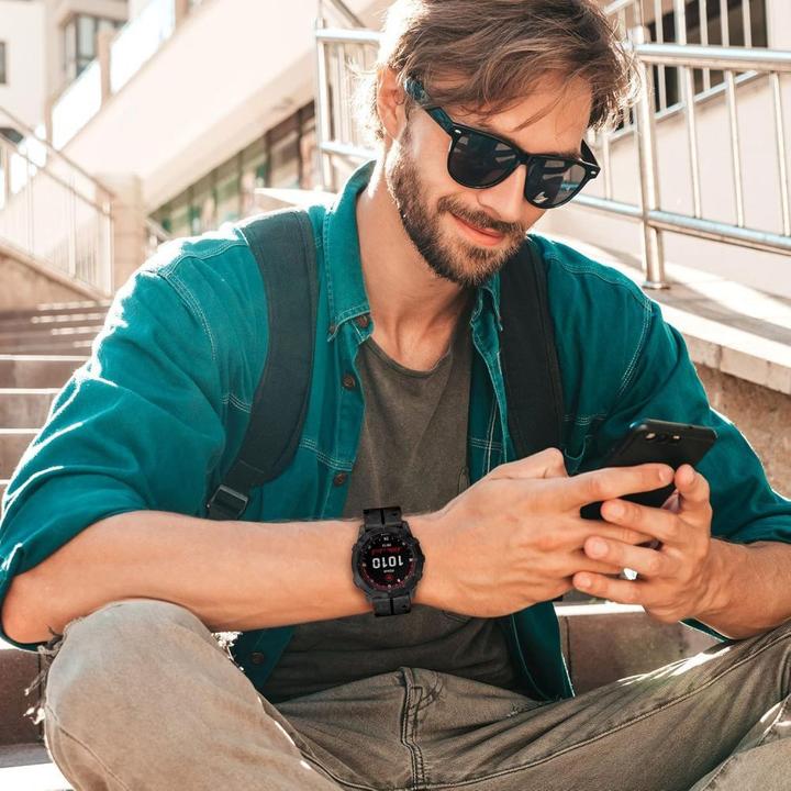 Produktbild Tech-Protect Silicone PU Strap for Garmin Fenix 5X / 5X Plus / 6X / 6X Pro / 7X / 8 (51 mm) - Black