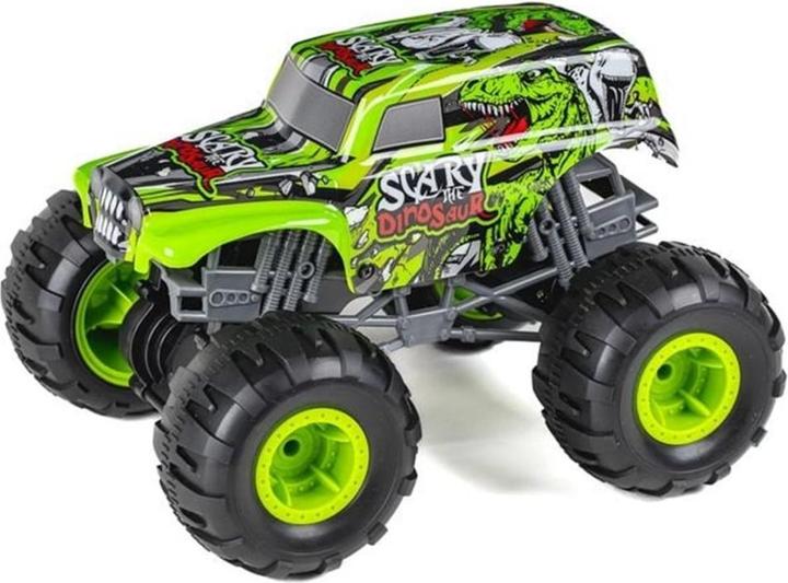 Tec-Toy Monster Truck Scary Monster Gyro & Sound, Green, 1:12